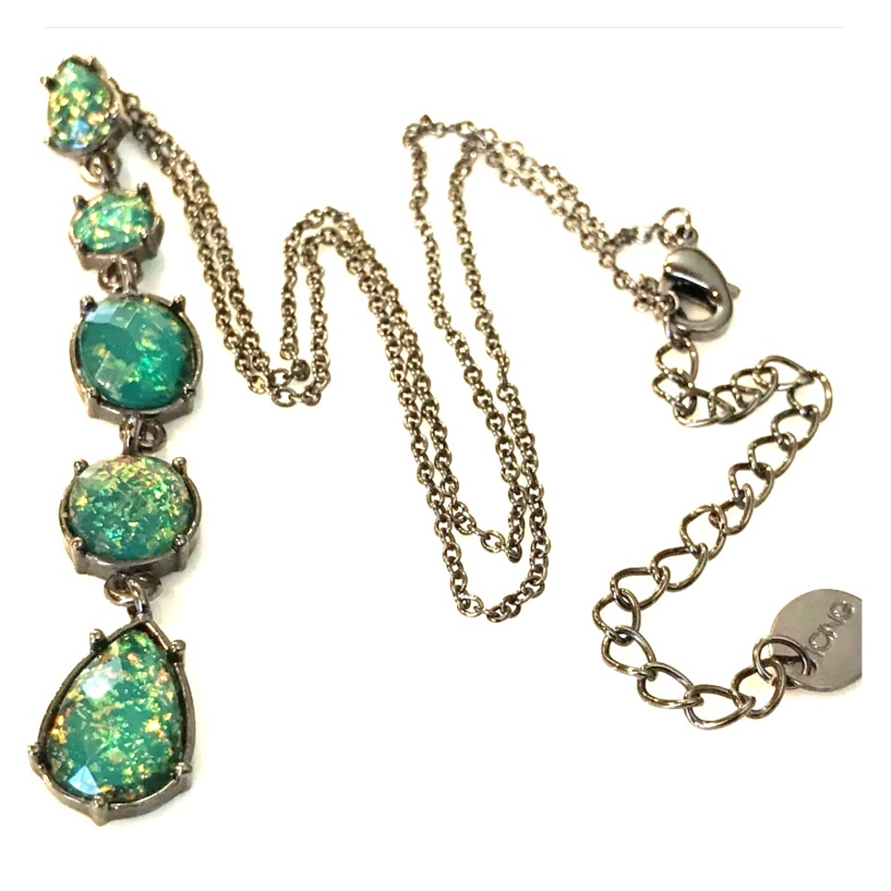 ICING Necklace Druze Drop Pendant Jewelry